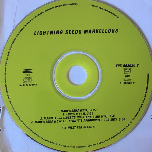 Lightning Seeds : Marvellous (CD, Maxi)