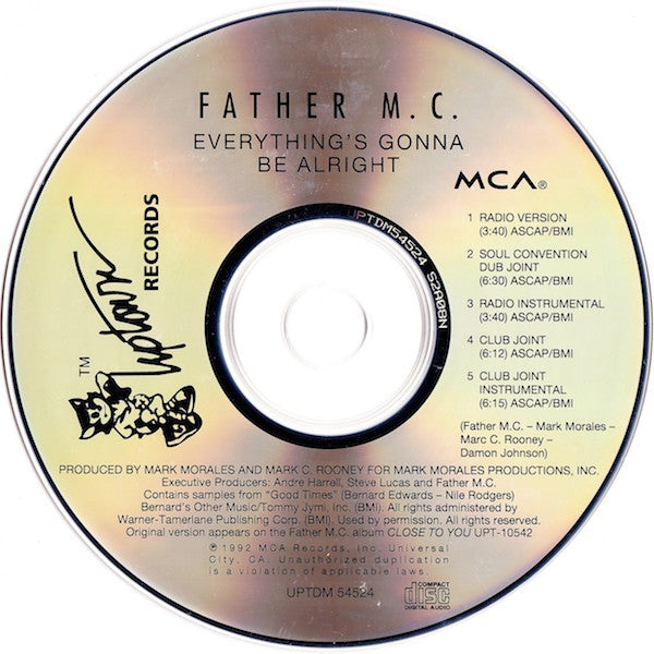 Father MC : Everything's Gonna Be Alright (CD, Maxi)