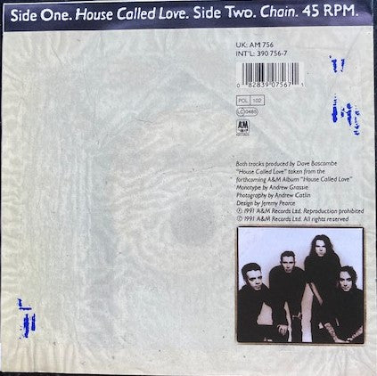 Witness (9) : House Called Love (7", Single)