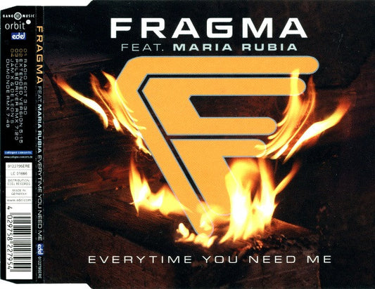 Fragma Feat. Maria Rubia : Everytime You Need Me (CD, Maxi)
