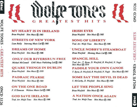 The Wolfe Tones : Greatest Hits (CD, Comp)