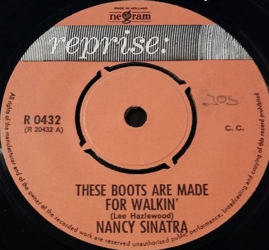 Nancy Sinatra : These Boots Are Made For Walkin' / The City Never Sleeps At Night (7", Single, Gre)