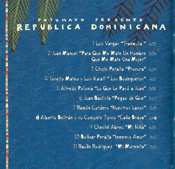 Various : Republica Dominicana (CD, Comp)