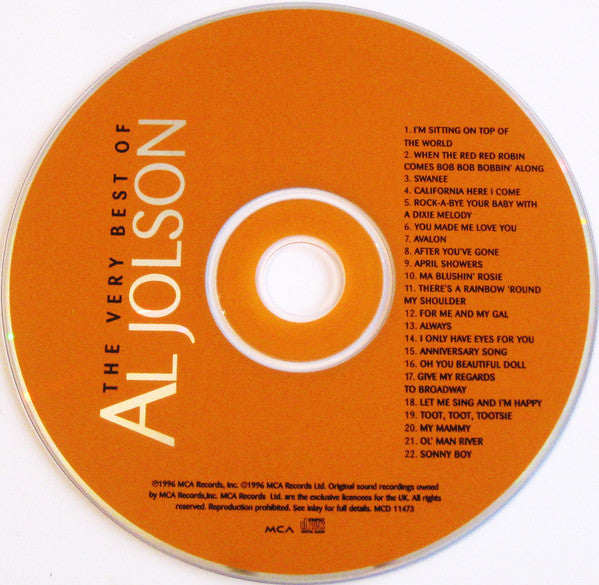 Al Jolson : The Very Best Of Al Jolson (CD, Comp)