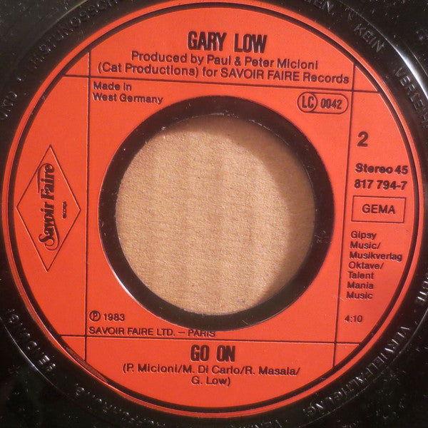 Gary Low : Forever, Tonight And All My Life (7", Single)