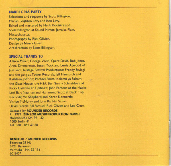 Various : Mardi Gras Party (CD, Comp)