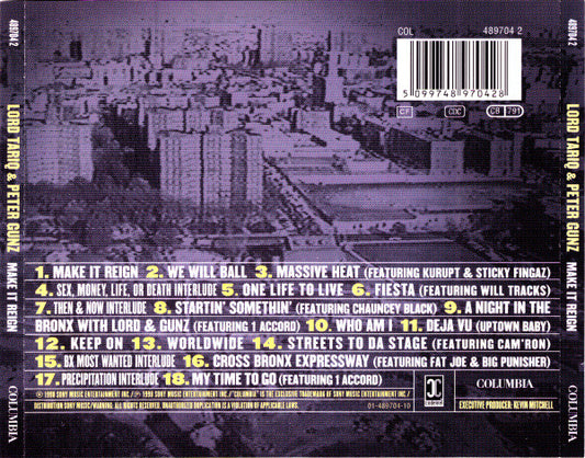 Lord Tariq & Peter Gunz : Make It Reign (CD, Album)