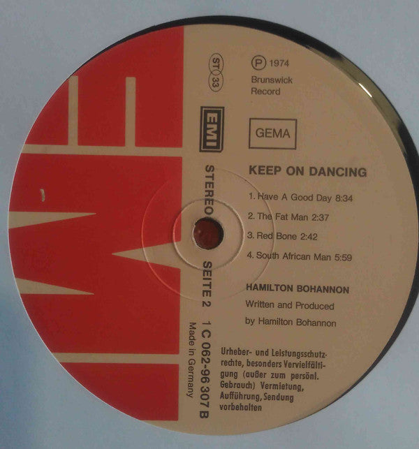 Hamilton Bohannon : Keep On Dancin' (LP, Album)