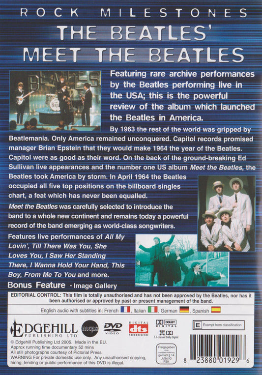 The Beatles : Meet The Beatles (DVD-V, P/Unofficial, Unofficial)