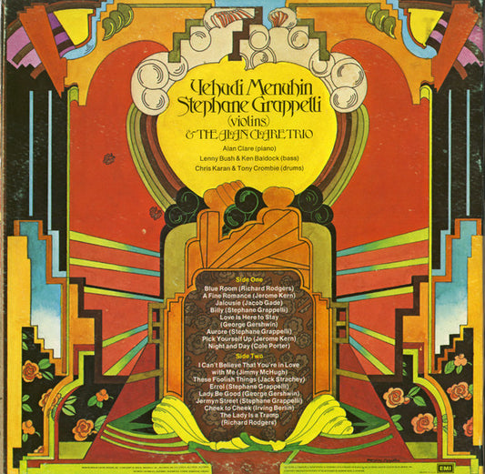 Yehudi Menuhin, Stéphane Grappelli & Alan Clare Trio : Jalousie (LP, Album, Win)