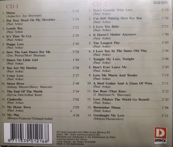Paul Anka : The Original Hits 1957-1969 (2xCD, Comp)