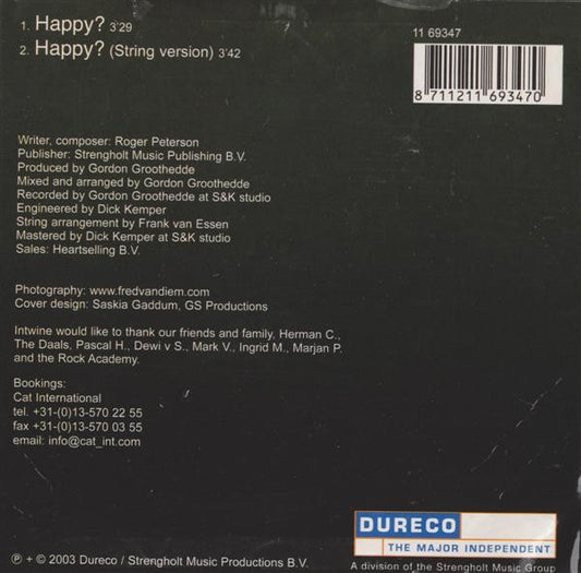Intwine : Happy? (CD, Single)