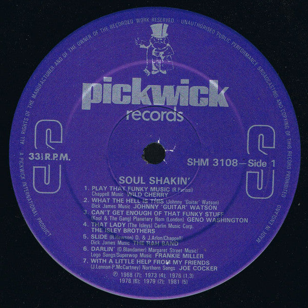Various : Soul Shakin' (LP, Comp)