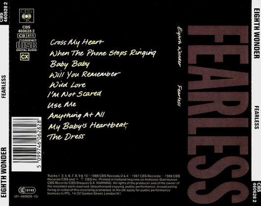 Eighth Wonder : Fearless (CD, Album)