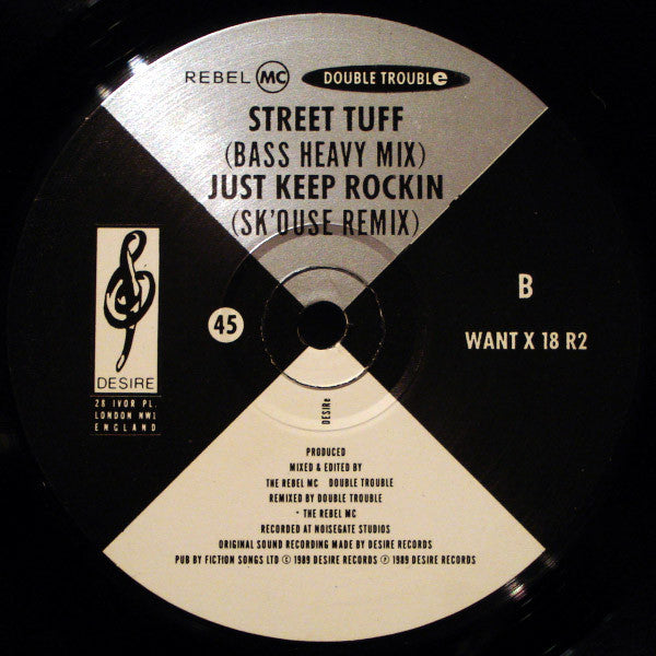 Double Trouble & Rebel MC : Street Tuff (12")