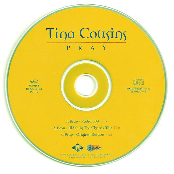 Tina Cousins : Pray (CD, Single)