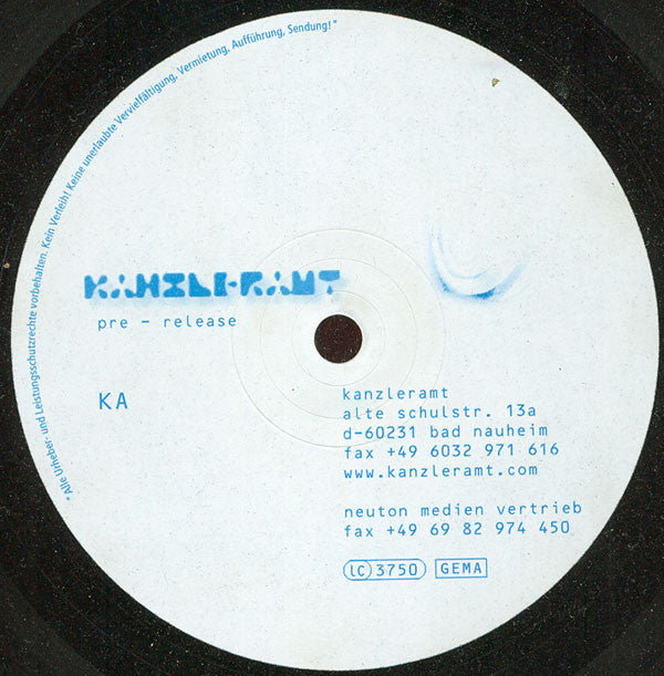 Various : Kanzleramt Five (2x12", Comp, Promo)