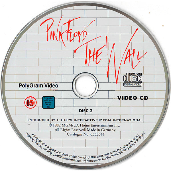 Pink Floyd : The Wall (2xVCD, RE)