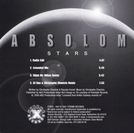 Absolom : Stars (CD, Maxi)