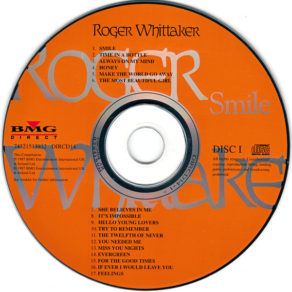 Roger Whittaker : Smile (3xCD, Comp)