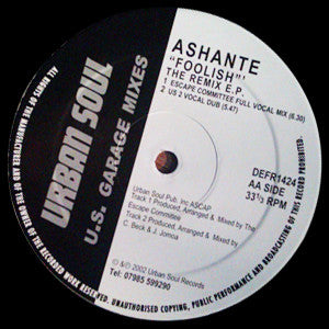 Ashanti : Foolish (The Remix E.P.) (12")