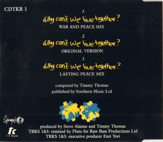 Timmy Thomas : Why Can't We Live Together? (1990 Remix) (CD, Maxi)