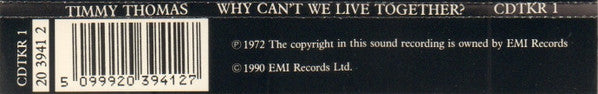 Timmy Thomas : Why Can't We Live Together? (1990 Remix) (CD, Maxi)