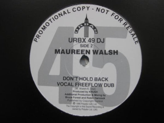 Maureen Walsh : Don't Hold Back (2x12", Promo)