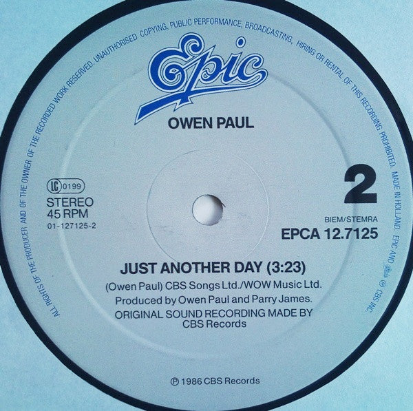 Owen Paul : My Favourite Waste Of Time (7.47 Jumbo Mix) (12", Maxi)