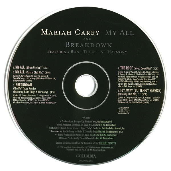 Mariah Carey Featuring Bone Thugs-N-Harmony : My All And Breakdown (CD, Maxi, Pit)