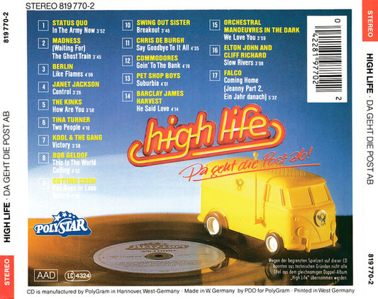 Various : High Life - Da Geht Die Post Ab! (CD, Comp)