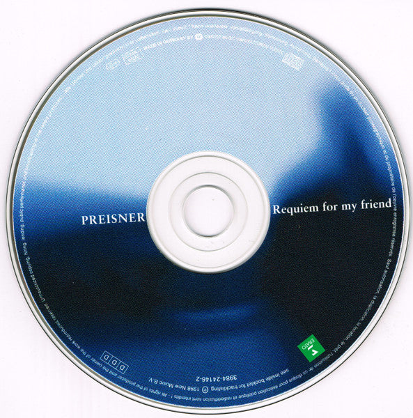 Zbigniew Preisner : Requiem For My Friend (CD, Album, Sli)