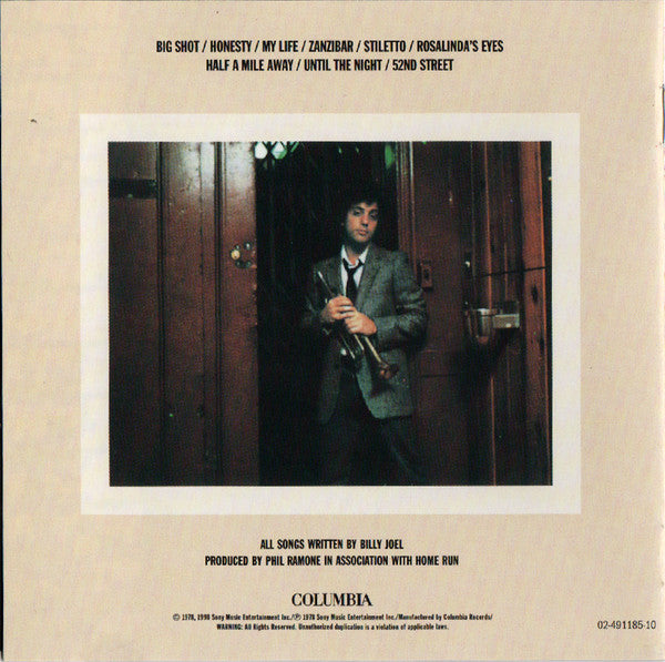 Billy Joel : 52nd Street (CD, Album, Enh, RE, RM)