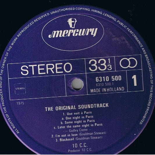 10cc : The Original Soundtrack (LP, Album)