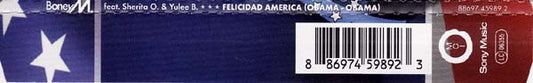 Boney M. Feat. Sherita O. & Yulee B. : Felicidad America (Obama - Obama) (CD, Single)