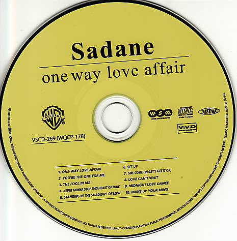 Marc Sadane : One-Way Love Affair (CD, Album, RE, Pap)