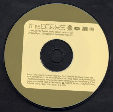 The Corrs : Would You Be Happier? (CD, Single, Car)