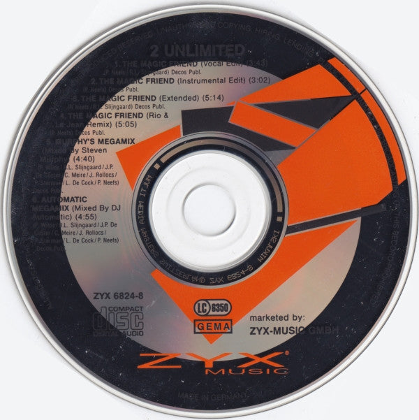 2 Unlimited : The Magic Friend (CD, Maxi)