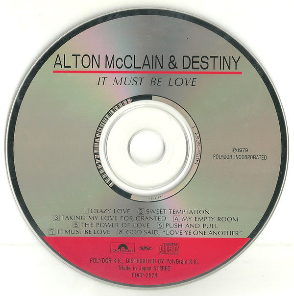 Alton McClain & Destiny : It Must Be Love (CD, Album, RE)