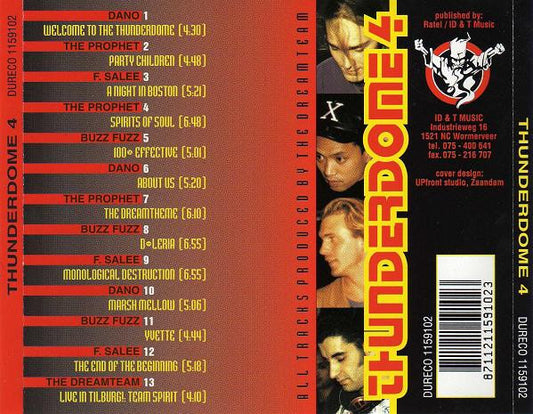 The Dreamteam : Thunderdome 4 (CD, Album, P/Mixed)