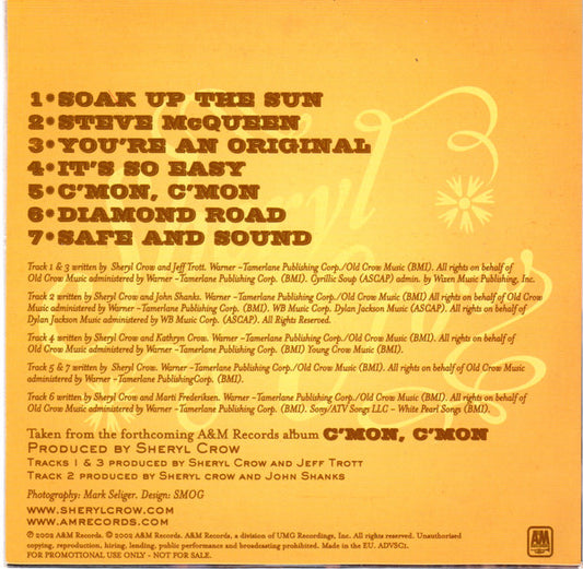 Sheryl Crow : C'mon C'mon (Album Sampler) (CD, Promo, Smplr, Car)