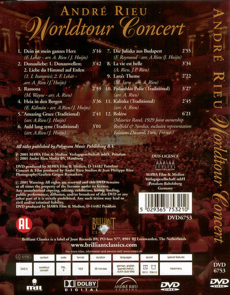 André Rieu : Worldtour Concert (DVD-V, PAL)