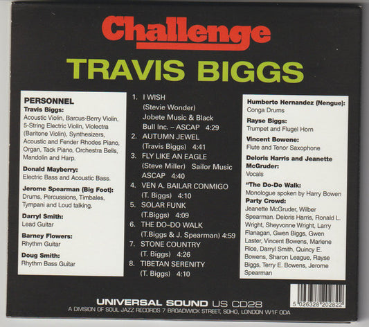 Travis Biggs : Challenge (CD, Album, RE, Dig)