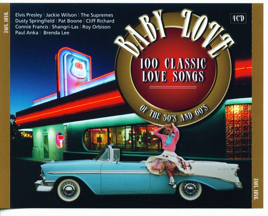 Various : Baby Love (100 Classic Love Songs Of The 50's And 60's) (4xCD, Comp + Box)