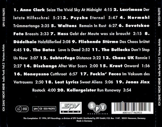 Various : Indie Punk Vol.2 (CD, Comp)
