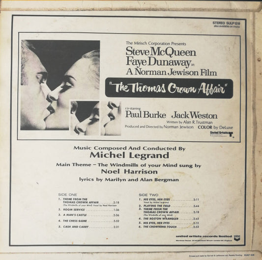 Michel Legrand : The Thomas Crown Affair (Original Motion Picture Score) (LP, Album)