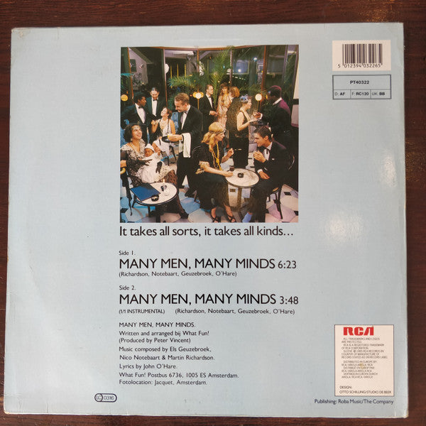 What Fun! : Many Men Many Minds (12")
