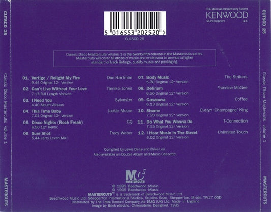 Various : Classic Disco Mastercuts Volume 1 (CD, Comp)