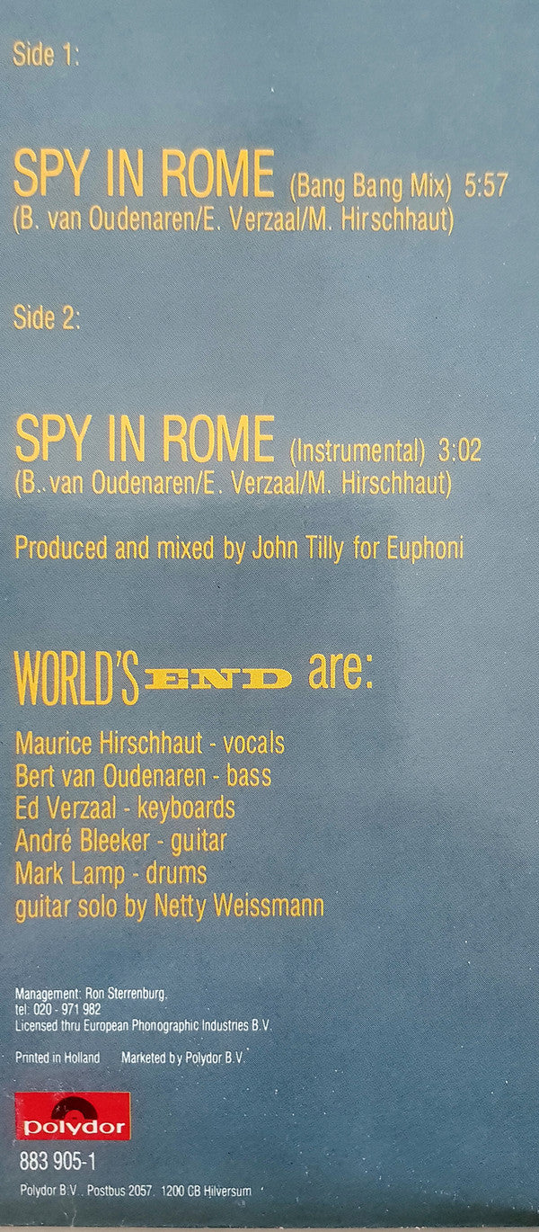 World's End (2) : Spy In Rome (12", EP)