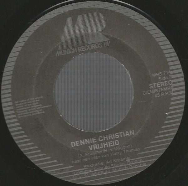 Dennie Christian : Schlagerparade / Vrijheid (7", Single)